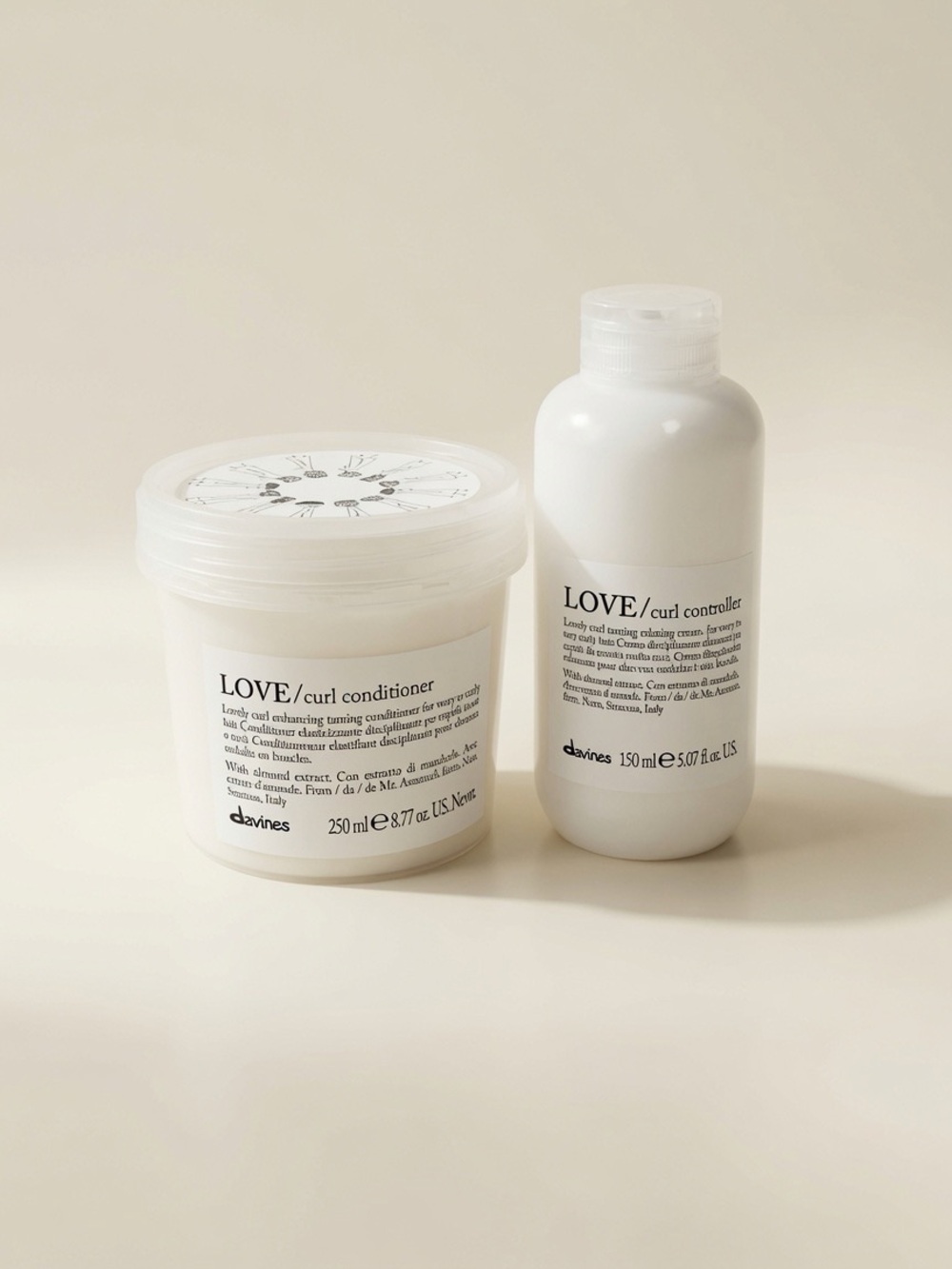 Davines LOVE/Curl Conditioner & Curl Controller Set